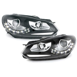 LED Tagfahrlicht-Scheinwerfer VW Golf 6 VI 08-13 schwarz