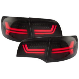 LED Rückleuchten Audi A6 4F C6 Avant / Allroad 04-11 mit dynamischem Blinker schwarz/rauch