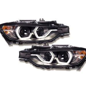 LED Tagfahrlicht Scheinwerfer BMW 3er F30/F31 11-15 schwarz