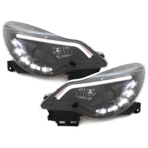 LED Tagfahrlicht-Scheinwerfer Opel Corsa D 11-15 schwarz