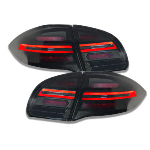 VOLL LED Rückleuchten Porsche Cayenne 958 E2 92A 10-14 schwarz/rauch mit dynamischem Blinker im Update Look