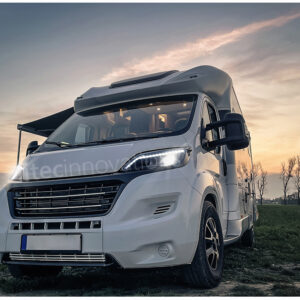 VOLL LED Tagfahrlicht Scheinwerfer Fiat Ducato, Jumper, Boxer, Wohnmobil ab 2014 schwarz mit dynamischem Blinker