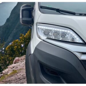 VOLL LED Tagfahrlicht Scheinwerfer Fiat Ducato, Jumper, Boxer, Wohnmobil ab 2014 chrom mit dynamischem Blinker