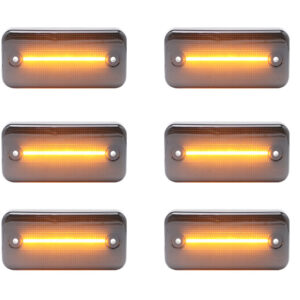 LED Seitenmarkierungsleuchten Fiat Ducato, Jumper, Boxer, Iveco, Wohnmobil ab 2006 schwarz/rauch 6 Stk.