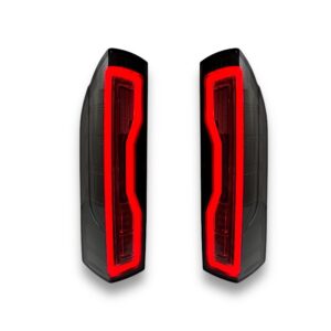 VOLL LED Rückleuchten mit Lightbar Fiat Ducato, Jumper, Boxer, Wohnmobil ab 2006 schwarz mit LED Blinker + LED Bremsleuchte