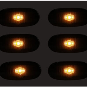 LED Seitenmarkierungsleuchten VW Crafter 2E 11-16, Wohnmobil schwarz/rauch 6 Stk.