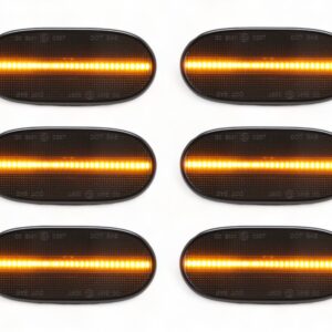 LED Seitenmarkierungsleuchten VW Crafter 2E 06-11, Wohnmobil schwarz/rauch 6 Stk.